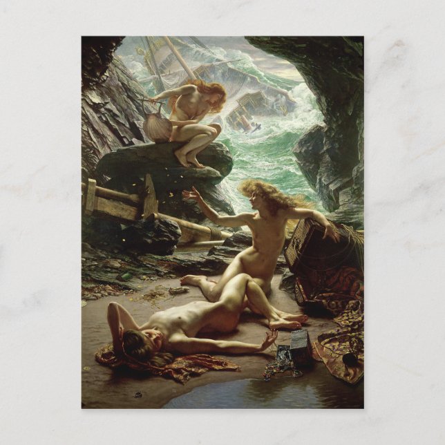 Carte Postale La grotte des Nymphes de la tempête, 1903 (huile s (Devant)