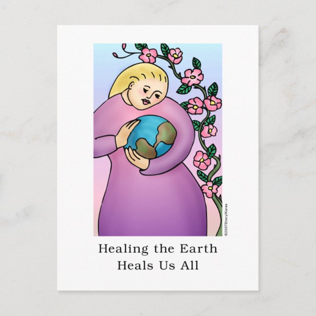 Carte Postale La guérison de la Terre nous guérit tous (Devant)