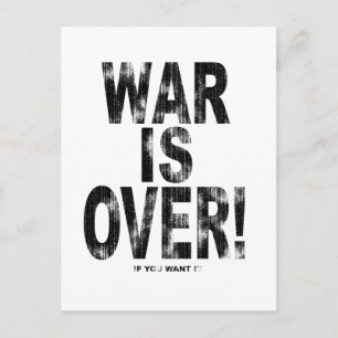 Carte Postale La guerre est finie (regard usé)