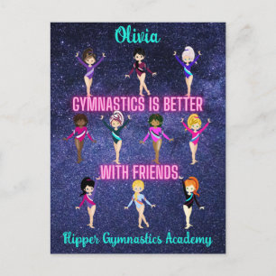 Carte Postale La Gymnastique Est Mieux Avec Des Amis Personnalis
