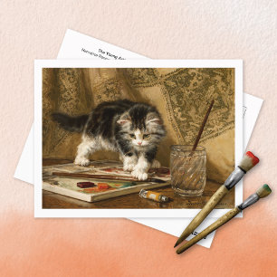 Carte Postale La jeune artiste Henriëtte Ronner-Knip