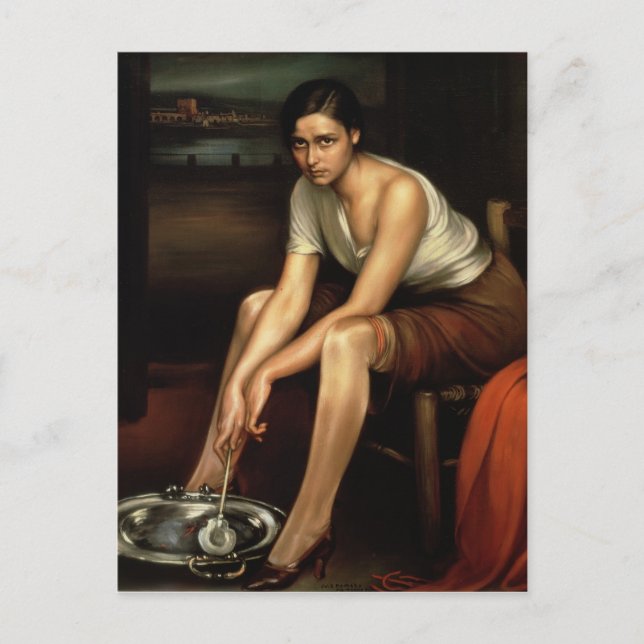 Carte Postale La jeune fille de attirance (Devant)