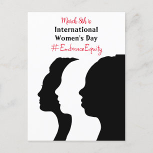 Carte Postale La Journée internationale de la femme est le 8 mar