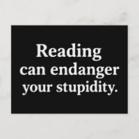 La lecture peut mettre en danger votre stupidité