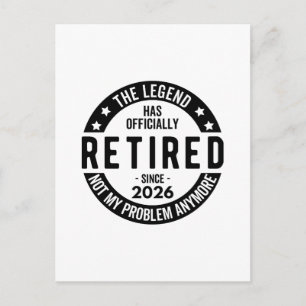 Carte Postale La légende est officiellement à la retraite depuis