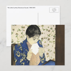 Carte Postale La Lettre de Mary Cassatt, Impressionnisme Vintage