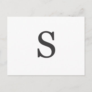 Carte Postale "la lettre S"