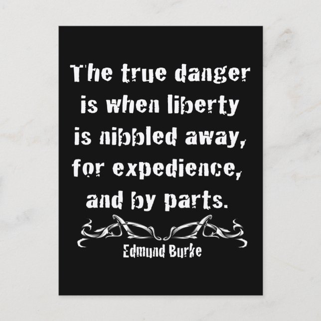 Carte Postale La liberté est grignotée loin (Devant)