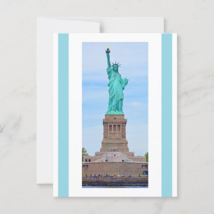 Carte Postale La liberté illumine le monde Poème de Lazare