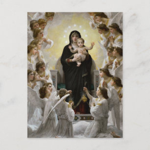 Carte Postale La Madone et les anges par William Bouguereau Cart