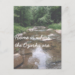 Carte Postale La maison est là où se trouvent les Ozarks : Ruiss
