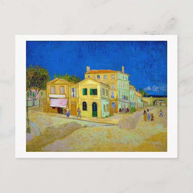 Carte Postale La Maison jaune, Van Gogh (Devant)