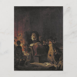 Carte Postale La maîtresse d'école