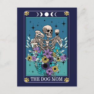 Carte Postale La maman du chien Drôle Tarot