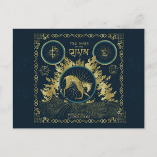 Carte Postale La Marche du Qilin Tapisserie d'or en filigrane