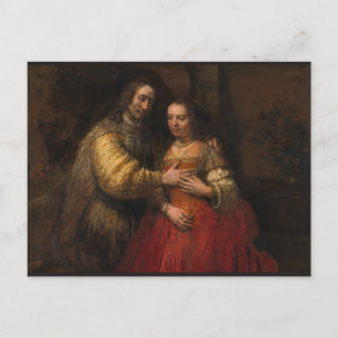 Carte Postale La mariée juive par Rembrandt van Rijn