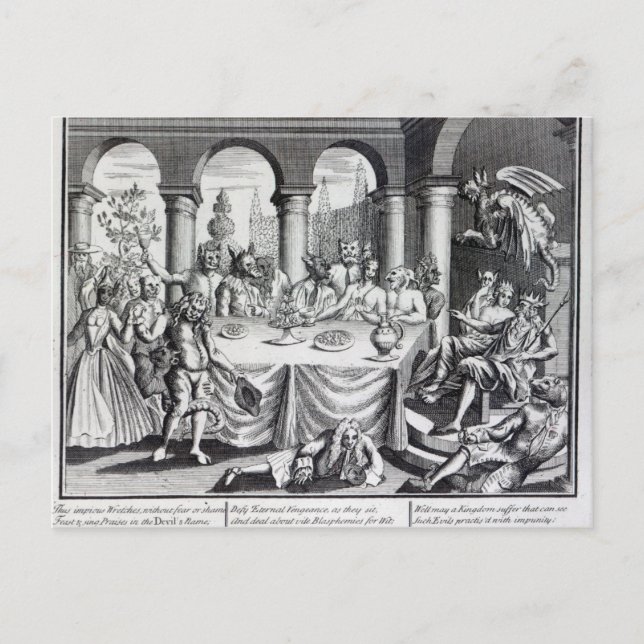 Carte Postale La masquade diabolique (Devant)