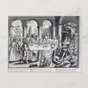 Carte Postale La masquade diabolique