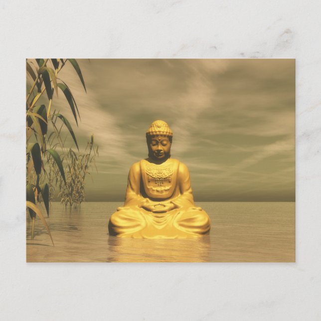 Carte Postale La méditation de Zen bouddha (Devant)