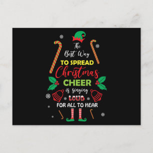 Carte Postale La meilleure façon de diffuser la fête de Noël cha