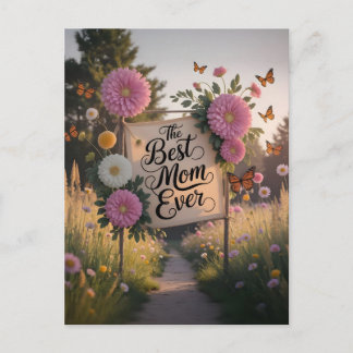 Carte Postale La Meilleure Maman du Monde - Célébration de la Fê