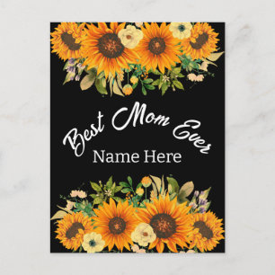 CARTE POSTALE LA MEILLEURE MÈRE TOUS LES DONS DE LA JOURNÉE DE L