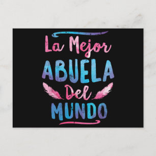 Carte Postale La Mejor Abuela Del Mundo Grandma Mothers Day