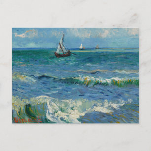 Carte Postale La mer aux Saintes Maries de la Mer   Van Gogh