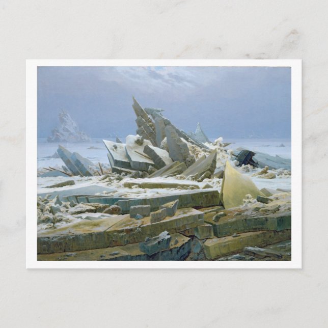 Carte Postale La mer polaire, 1824 (Devant)