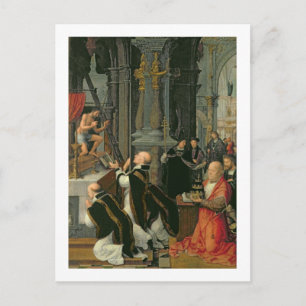 Carte Postale La messe de Saint-Grégoire (huile sur toile)