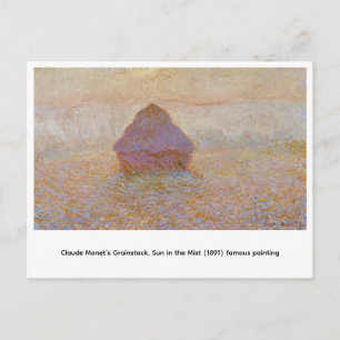 Carte Postale La Meule de Claude Monet, Soleil dans la Brume (18