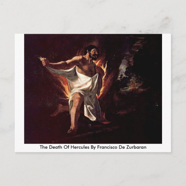 Carte Postale La Mort D'Hercules Par Francisco De Zurbaran (Devant)