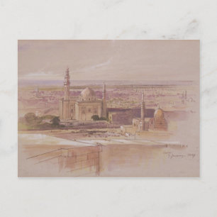 Carte Postale La mosquée Agra, Le Caire, 1849