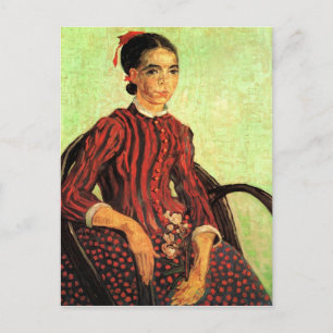 Carte Postale La Mousme, assis par Vincent van Gogh