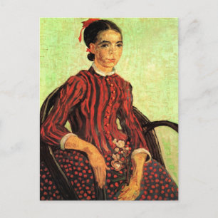 Carte Postale La Mousmé, assise de Vincent van Gogh