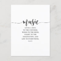 La Musique Donne Une Âme À L'Univers, Citation De 