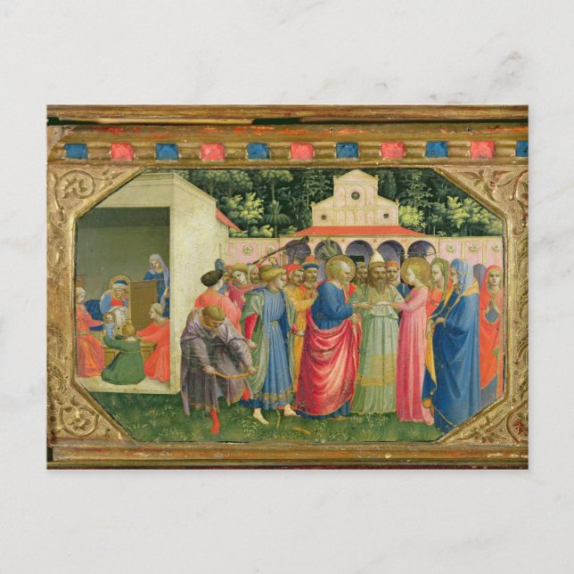 Carte Postale La naissance et le mariage de la Vierge (Devant)