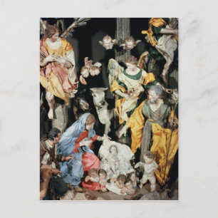 Carte Postale La Nativité, réalisée à Naples