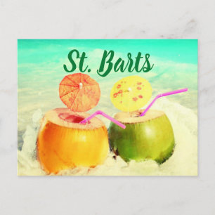 Carte Postale La noix de coco de St Barts