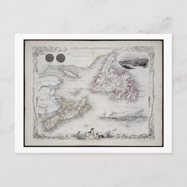 Carte Postale La Nouvelle-Écosse et Terre-Neuve, d'une série de (Devant)