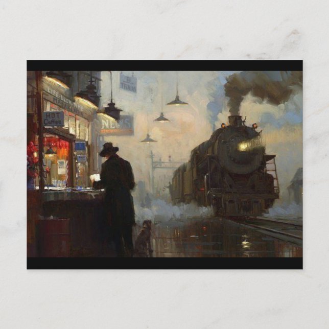 Carte Postale La Nouvelle-Orléans attend le train (Devant)