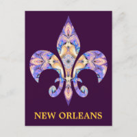 Carte postale la Nouvelle-Orléans Fleur-De-lis