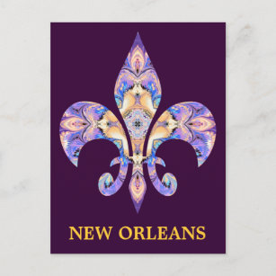 Carte postale la Nouvelle-Orléans Fleur-De-lis