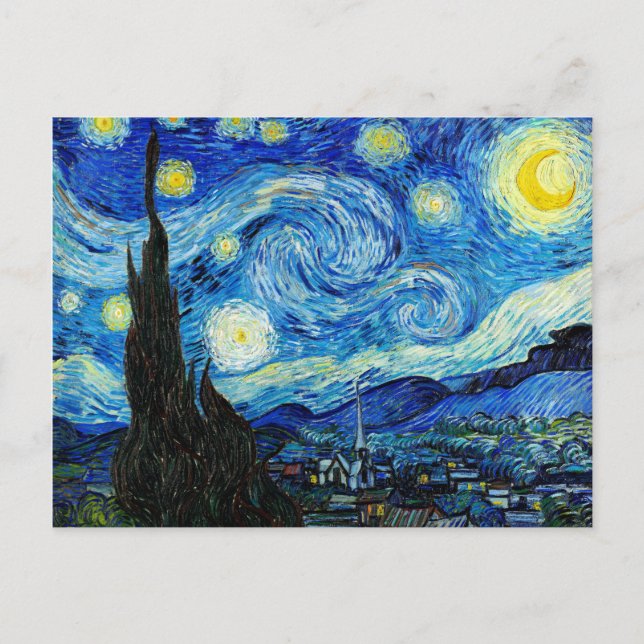 Carte Postale La nuit étoilée - Van Gogh (Devant)