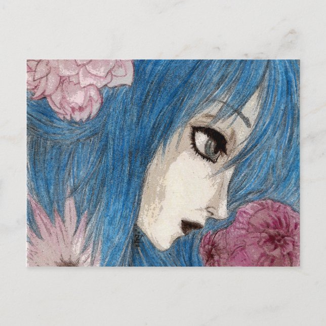 Carte Postale La nymphe bleue (Devant)