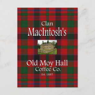 Carte Postale La Old Moy Hall Coffee Co. de Clan MacIntosh.