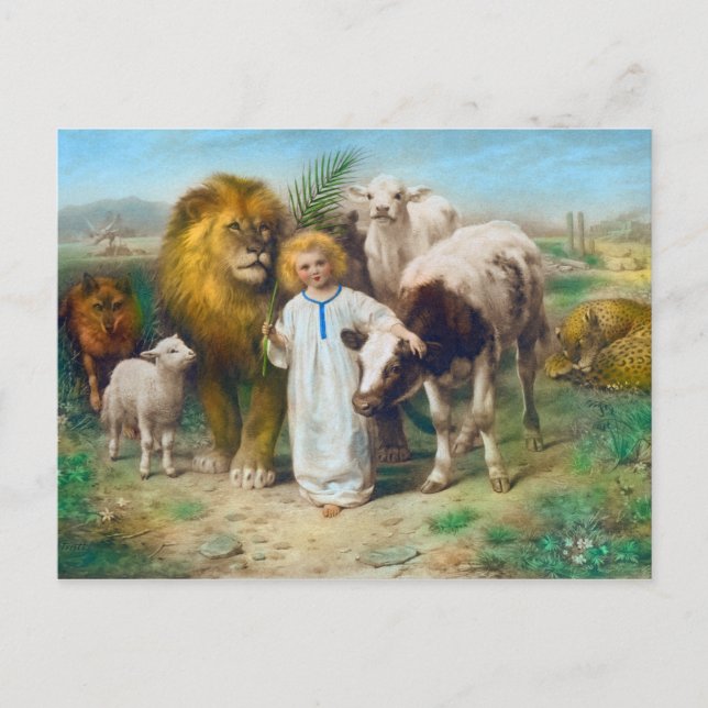 Carte Postale La Paix, 1896 par William Strutt (Devant)