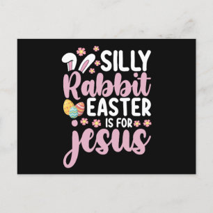 Carte Postale La Pâque Du Lapin Silencieux Est Pour Jésus-Christ