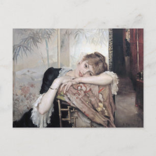 Carte Postale La Parisienne par Albert Edelfelt 1883