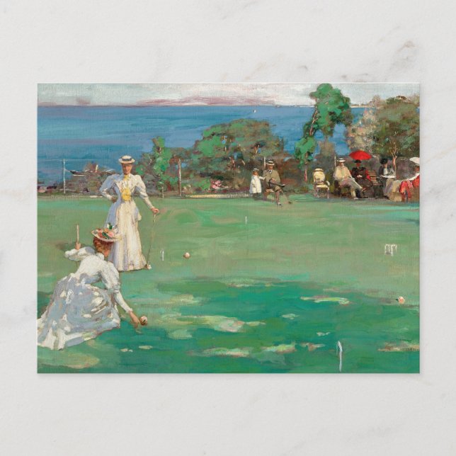 Carte Postale La Partie de croquet | Sir John Lavery (Devant)